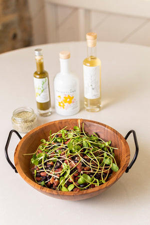 Heirloom Three Bean Salad With Ramp Vinaigrette